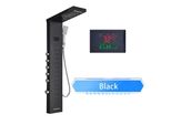 Pannello Doccia A Led, Funzioni Multiple Dell'acqua, Display Digitale Della Temperatura, Nero 8013