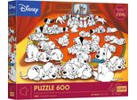 Trefl Puzzle JubiläUm 101 Dalmatiner, 40 Jahre Disney, Kinderpuzzle, 600 Teile, 37604