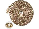 Catena Di Traino G80 - Catena Di Traino In Acciaio - Catena Di Trasporto 3,22T - 433Cm X 8Mm - Per Impieghi Gravosi - Accessori Per Autoveicoli
