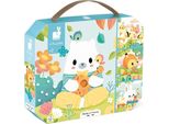 Janod Puzzle - Set Di Puzzle Di Animali Per Bambini - Puzzle Progressivi 4 In 1