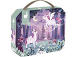 Janod Puzzle Unicorno - 54 Pezzi - Giocattolo Magico Per Bambini