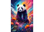 Puzzle Alipson Panda Colorato - Puzzle Giocattolo Da 1000 Pezzi