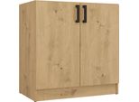Katia Kitchen Furniture D-80 Artisan Oak Mobile Da Cucina Sotto Il Piano Di Lavoro Lavello Da Cucina
