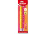 Matita Con Gomma Hb Neon 3 Pezzi Maped
