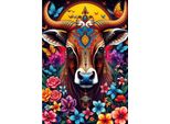 Alipson Puzzle Mucca Fiori Segreti - Giocattolo Educativo Di Cartone Per Bambini