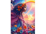 Puzzle Alipson Rainbow Girl - Giocattolo Colorato Da 500 Pezzi