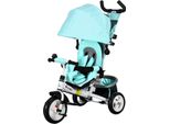 Triciclo 6 In 1 Con Maniglione, Triciclo Per Bambini Con Capottina Parasole Rimovibile, Cuscino, Balance Bike Con Imbracatura Di Sicurezza A 5 Punti, Cestino, Portabicchieri, Per Bambini Da 1 A 5 Anni, Verde Aosom