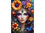 Alipson Puzzle Legespiel La Donna Fiore - 1000 Pezzi Multicolore