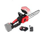 Motosega Elettrica, Lunghezza 30 Cm, Potenza 3500 W, Velocità Motore 20000 Giri/Min, 2 * Batteria