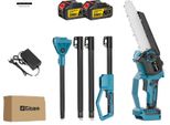 Motosega Elettrica, Strumento Per Potatura Da Giardino 2 In 1, Motore Senza Spazzole, Blocco Di Sicurezza Per Motosega, 2 Batterie