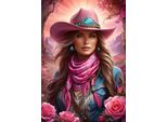 Puzzle Bluebird Pink Cowgirl - 1000 Pezzi Giocattolo Colorato