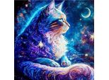 Norimpex Quadro Diamantato Gatto Spaziale 30X40Cm