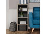 Vicco Libreria Tetrix, 40 X 100 Cm Con 4 Scomparti, Antracite/Nordico