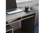 Vicco Scrivania Con Ripiani Tetrix, 112 X 55 Cm Con 3 Scomparti, Antracite/Nordico