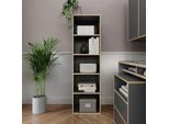 Vicco Libreria Tetrix, 40 X 140 Cm Con 5 Scomparti, Antracite/Nordico