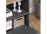 Vicco Credenza Wido, 60 X 50 Cm Con Patta, Antracite/Sonoma