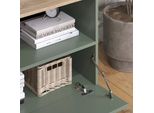 Vicco Credenza Wido, 80 X 50 Cm Con 1 Scomparto Chiuso, Verde/Sonoma