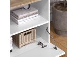 Vicco Credenza Wido, 80 X 50 Cm Con 1 Scomparto Chiuso, Bianco/Sonoma