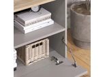 Vicco Credenza Wido, 80 X 50 Cm Con 1 Scomparto Chiuso, Grigio/Sonoma