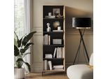 Vicco Libreria Eliza, 60 X 180 Cm Con 5 Scomparti, Quercia Vichinga