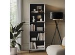 Vicco Libreria Eliza, 60 X 180 Cm Con 5 Scomparti, Grigio