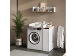 Vicco Mobile Lavatrice Viktor, 93.6 X 88.2 Cm 2 Parti Con Fasciatoio, Bianco/Artisan