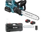 Motosega Elettrica A Batteria, Motore Brushless, Sistema Di Lubrificazione Automatica, Con 2 Batterie Da 50Ah