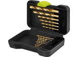 Goobay 77850 Set Di Punte Per Metallo Hss, 15 Pezzi - Set Di Utensili Flessibile In Robusta Valigetta Di Trasporto