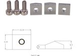Chitarra Elettrica Ponte Tremolo Blocca Corde Sistema Di Bloccaggio Blocco Dado In Metallo E Morsetto Viti Esagonali Accessori Per Chitarra, Confezione Da 3 Set