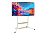 Wisfor Supporto Per Tv Regolabile In Altezza, Supporto Per Tv Arrotolabile, Carrello Per Tv Con Ripiani Per Supporto Tv Da 40-100 Pollici, Vesa 800X600 Mm, Fino A Un Massimo Di 100 Kg