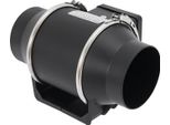 Ventilatore - Ventilatore Da Tubo/Aspirazione 220 V Ac - Funzionamento Silenzioso - Bagno Cucina Wc - Montaggio A Parete/Tubo - Nero
