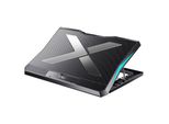 Zelurxx Pad Di Raffreddamento Per Laptop Con 6 Ventole Silenziose, Supporto Per Notebook Regolabile In Altezza, Griglia In Metallo, 2×USB, Per Notebook Fino A 18 Pollici