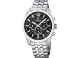 Festina F20742/3 Orologio Da Uomo In Acciaio Inossidabile Con Data Argento