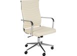 Sedia Ergonomica Da Ufficio - Sedia Da Ufficio - Elevato Comfort Di Seduta, Regolazione Continua | Colore: Crema