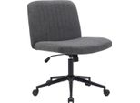 Sedia Da Ufficio - Sedia Ergonomica Girevole - Regolabile In Altezza E Girevole A 360 Gradi | Colore: Grigio Scuro, Materiale: Polvere