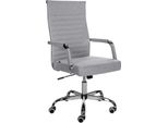 Sedia Da Ufficio Ergonomica - Sedia Da Ufficio - Regolabile In Altezza, Design Confortevole | Colore: Grigio | Materiale: Polvere