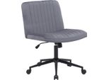 Sedia Da Ufficio - Sedia Ergonomica Girevole - Regolabile In Altezza E Girevole A 360 Gradi | Colore: Grigio Scuro. Materiale: Morbido