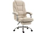 Sedia Da Ufficio Ergonomica - Sedia Da Ufficio - Altezza Del Sedile Regolabile In Continuo. Colore: Crema