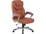 Sedia Ergonomica Per Ufficio - Sedia Da Ufficio - Girevole E Inclinabile Per Un Comfort Ottimale | Colore: Marrone Chiaro