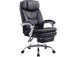 Sedia Direzionale Ergonomica Xl - Sedia Da Ufficio Confortevole - Con Poggiapiedi Regolabile | Colore: Nero