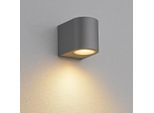 Applique Led Da Esterno Antracite Tonda GU10 Piumino Da Esterno Applique Da Parete Lampada Da Parete IP44 Faretto Da Facciata Casa Parete Presa GU10 Senza Luminaire