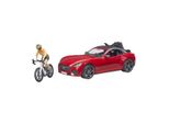 Bruder 3485 Bruder Roadster Mit Rennrad Spielzeugauto