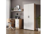 Vicco Scaffale Per File Frank, 80 X 182.4 Cm, Bianco/Sonoma/Sonoma