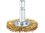Spazzola Per Ruote Makita, Ottone 38 Mm - 0,3 Mm - 1/4" Di Diametro"