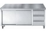 Tavolo Da Lavoro Combisteel Con 2 Ante Scorrevoli E 3 Cassetti 2000X700X850