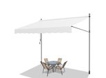 Jiubiaz Tenda Da Sole A Morsetto Tenda Da Sole Per Balcone Tenda Da Sole Per Giardino Tenda Da Sole A Braccio Pieghevole Resistente Ai Raggi Uv Tenda Da Sole Crema 1,5M