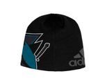 Berretto Invernale Nhl, Berretto San Jose Sharks Con Logo Jacquard, Taglia Unica