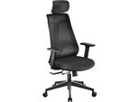 Sedia Da Ufficio Ergonomica Wiltec Con Regolazione In Altezza E Profondità, Poggiatesta E Braccioli Regolabili - Sedia Girevole Con Supporto Lombare - Portata Fino A 150 Kg