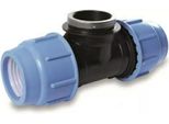 Pezzo A T In Pe Con Filettatura 63-2,5' F-63 Guarnizione Blu PN10