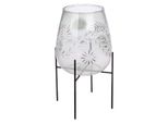 Gilde Windlicht, "Diore"", Blumendesign, Glas, Klar, Ve 1, H. 50 Cm, D. 24 Cm 59112"